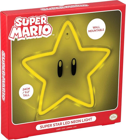 Super Mario Super Star Neon Wall Mount Light