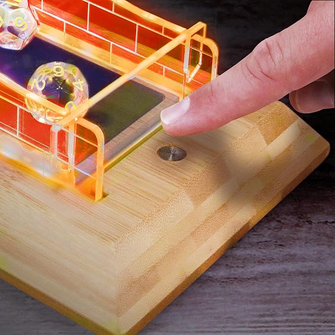 Tabletop LED Dice Tower with 7pc Dice Set