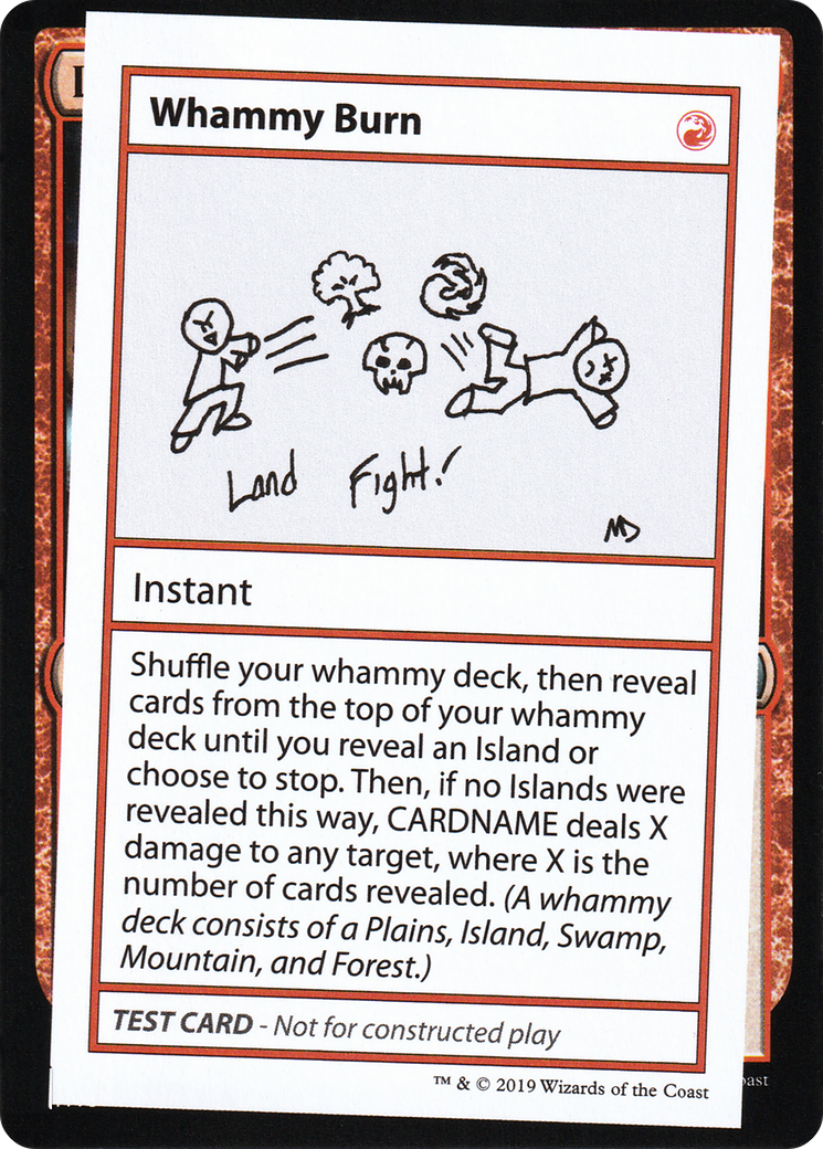 Whammy Burn (2021 Edition) [Mystery Booster Playtest Cards]