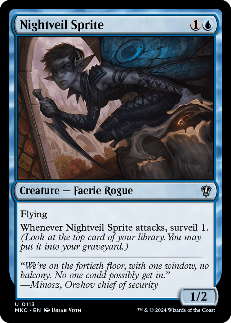 Nightveil Sprite [Murders at Karlov Manor Commander]