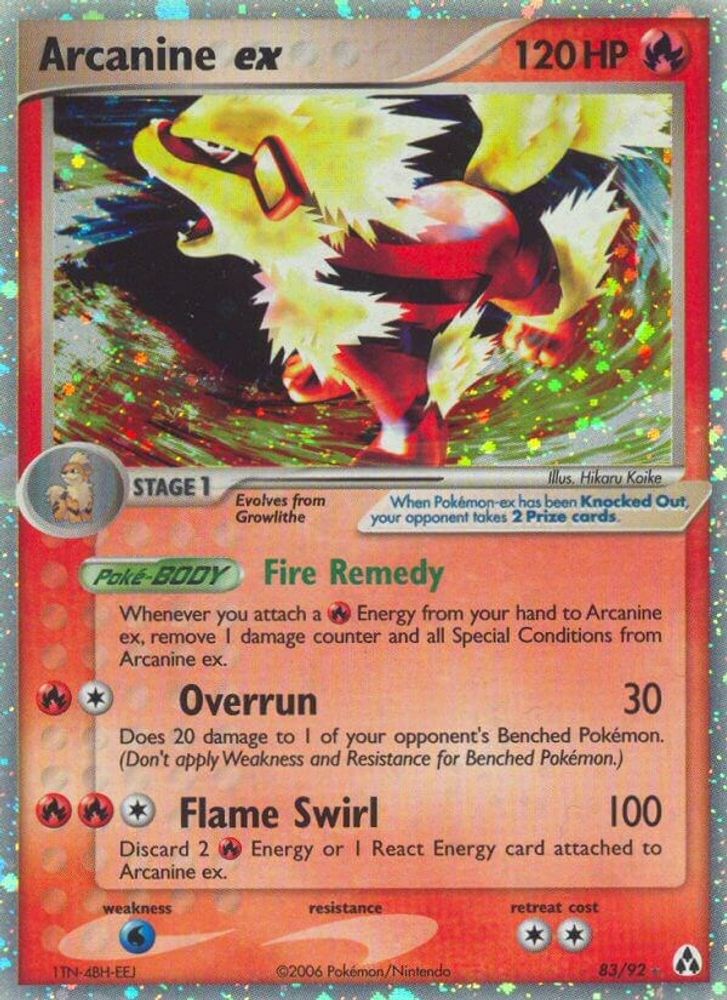 Arcanine ex (83/92) [EX: Legend Maker]