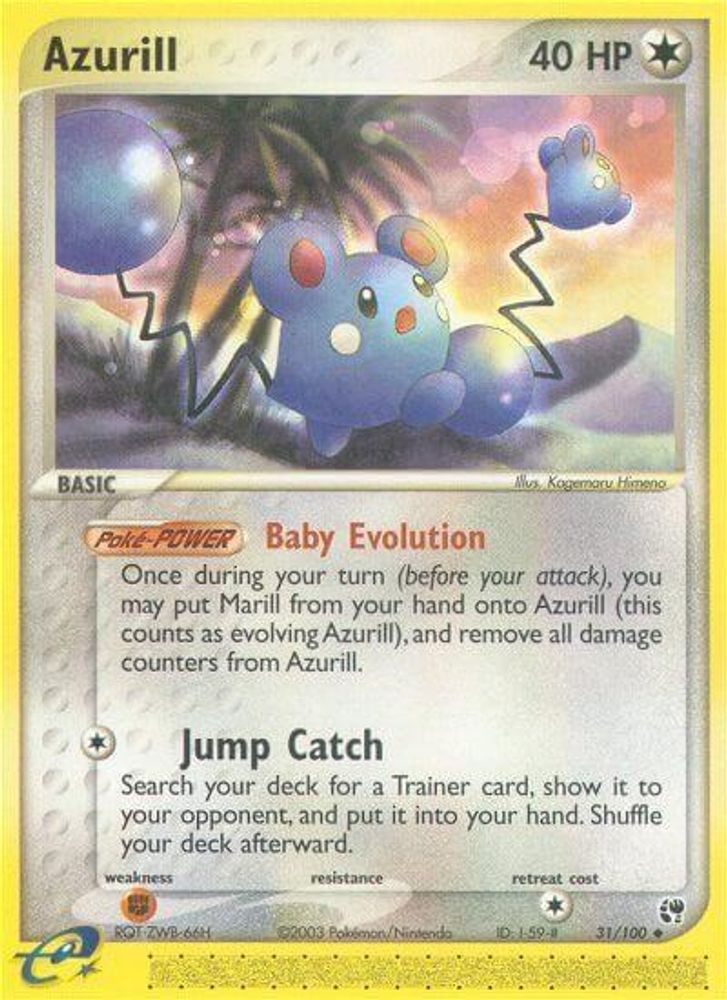 Azurill (31/100) [EX: Sandstorm]