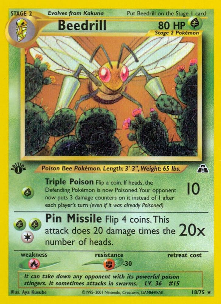 Beedrill (18/75) [Neo Discovery 1st Edition]