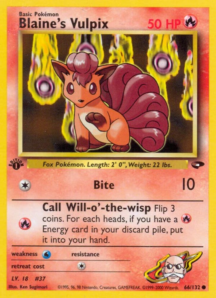 Blaine's Vulpix (66/132) [Gym Challenge 1st Edition]