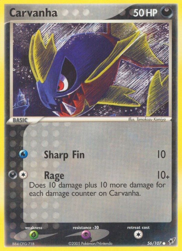 Carvanha (56/107) (Stamped) [EX: Deoxys]