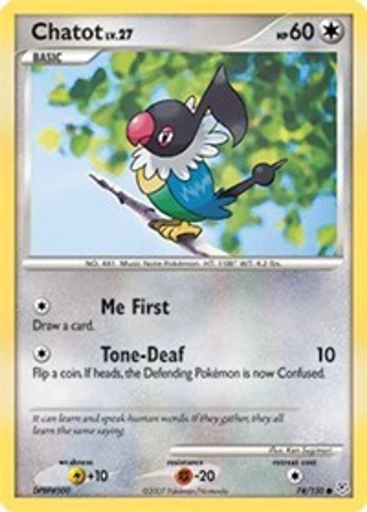 Chatot (74/130) [Diamond & Pearl: Base Set]