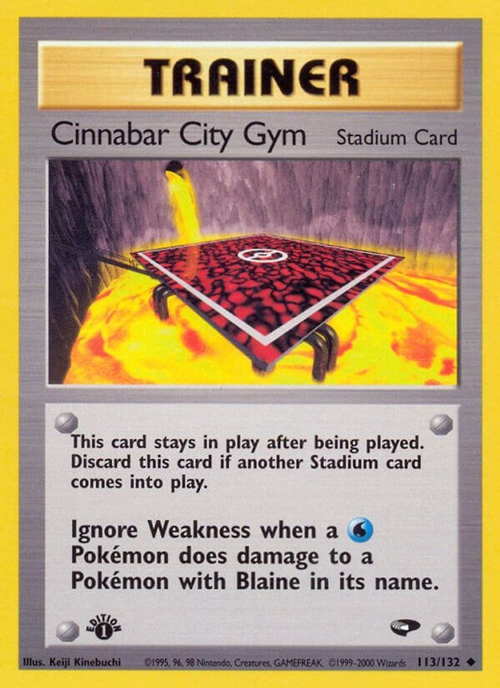 Cinnabar City Gym (113/132) [Gym Challenge 1st Edition]