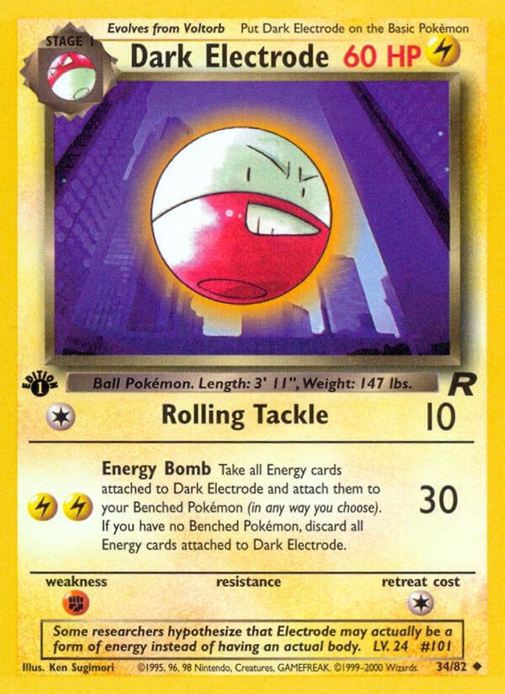 Dark Electrode (34/82) [Team Rocket 1st Edition]