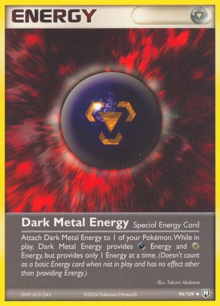 Dark Metal Energy (94/109) (Stamped) [EX: Team Rocket Returns]