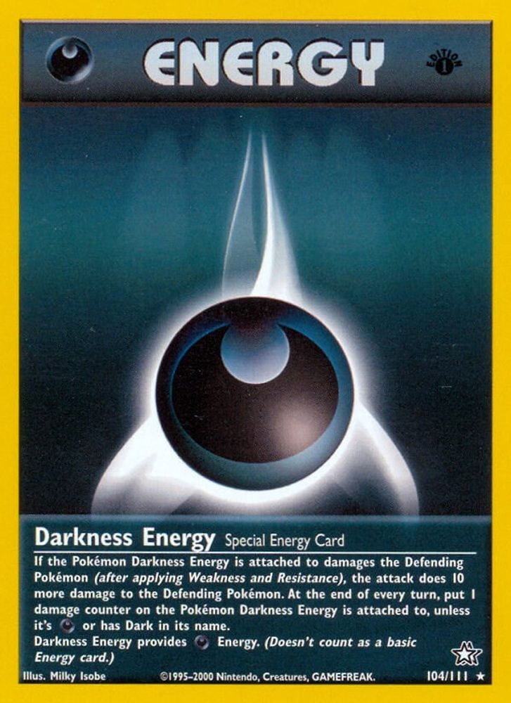 Darkness Energy (104/111) [Neo Genesis 1st Edition]