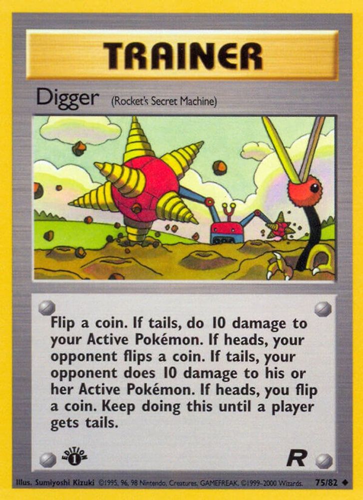Digger (75/82) [Team Rocket 1st Edition]