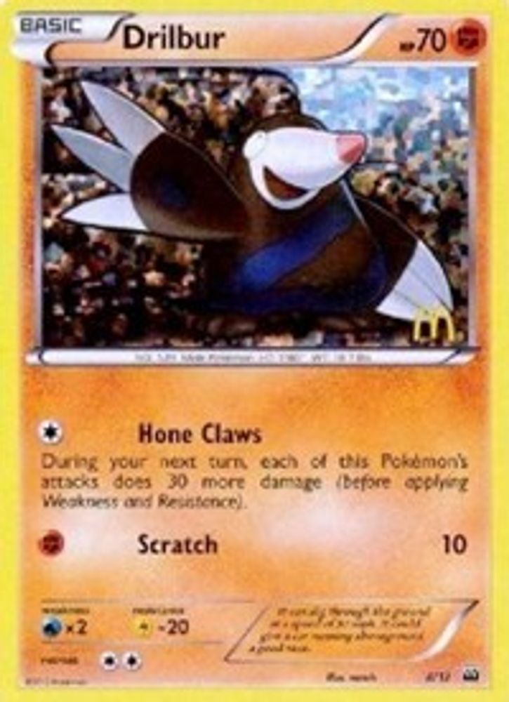 Drilbur (8/12) [McDonald's Promos: 2012 Collection]