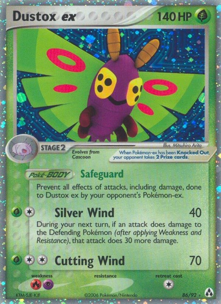 Dustox ex (86/92) [EX: Legend Maker]