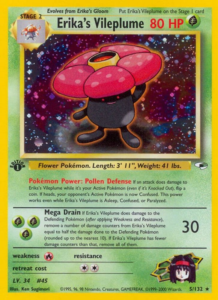 Erika's Vileplume (5/132) [Gym Heroes 1st Edition]