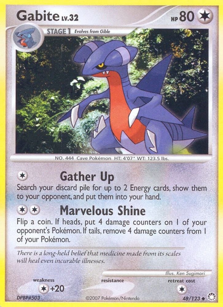 Gabite (48/123) [Diamond & Pearl: Mysterious Treasures]