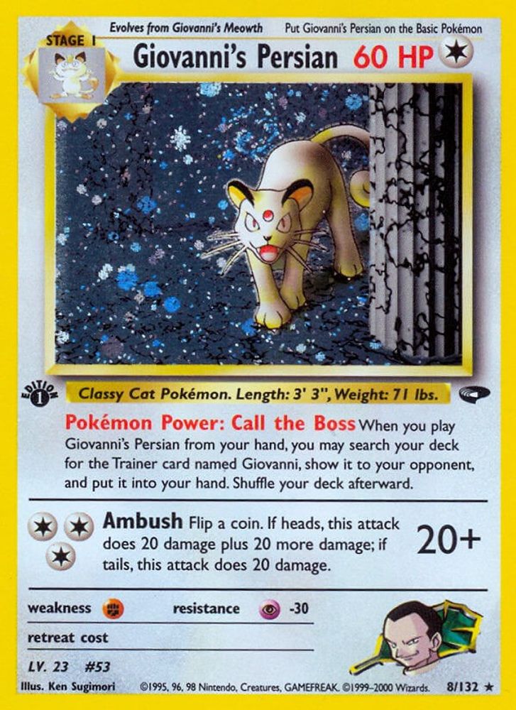 Giovanni's Persian (8/132) [Gym Challenge 1st Edition]