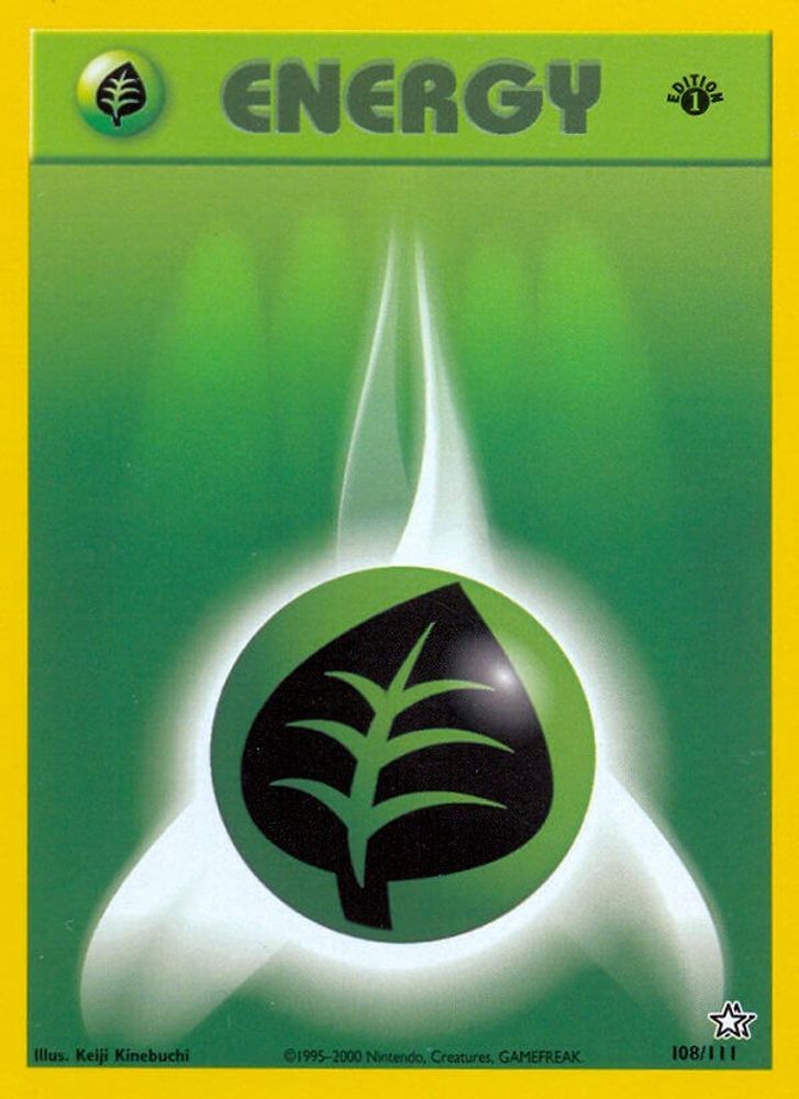 Grass Energy (108/111) [Neo Genesis 1st Edition]