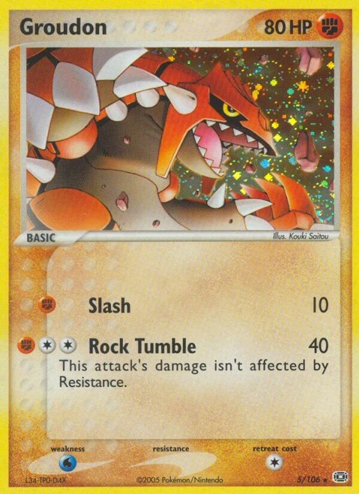 Groudon (5/106) (Stamped) [EX: Emerald]
