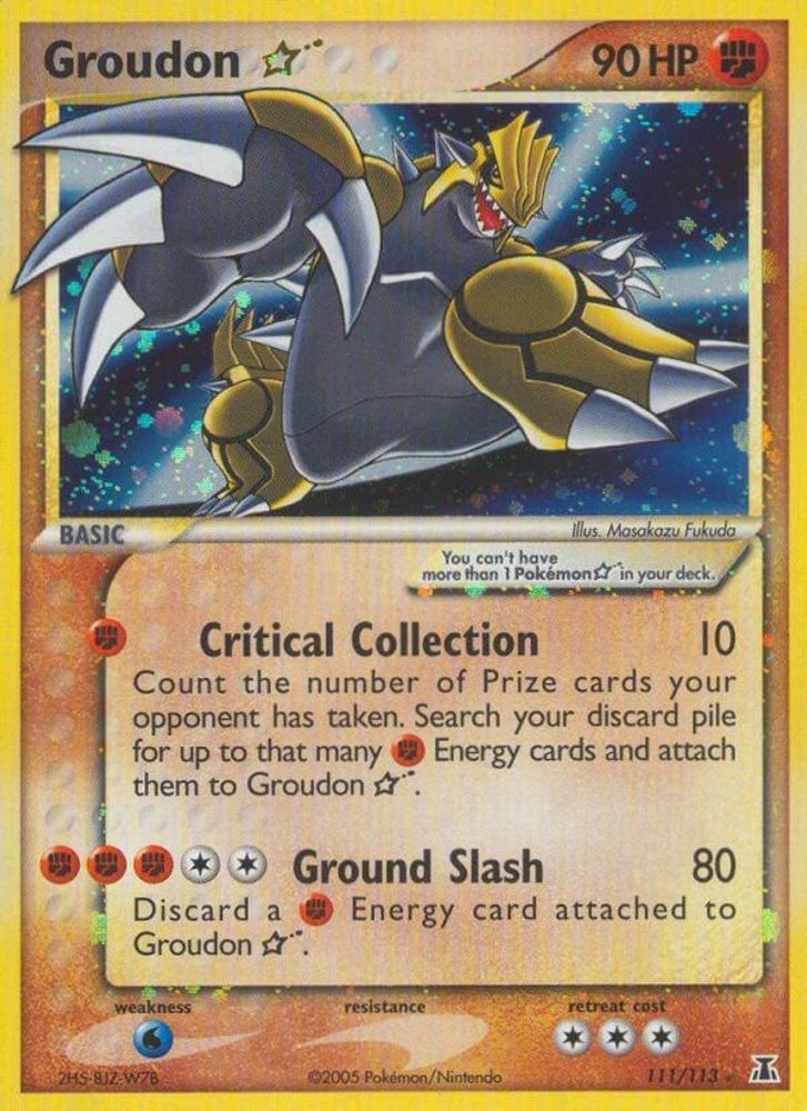 Groudon Star (111/113) [EX: Delta Species]
