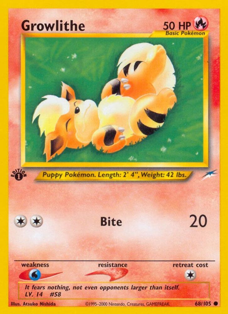 Growlithe (68/105) [Neo Destiny 1st Edition]
