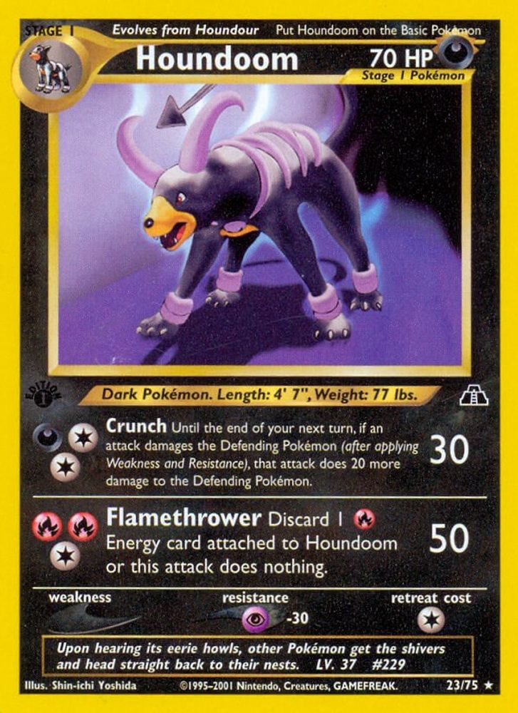 Houndoom (23/75) [Neo Discovery 1st Edition]