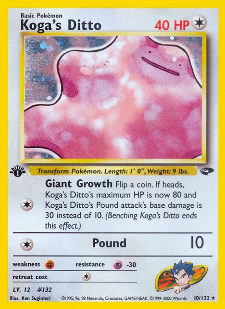 Koga's Ditto (10/132) [Gym Challenge 1st Edition]