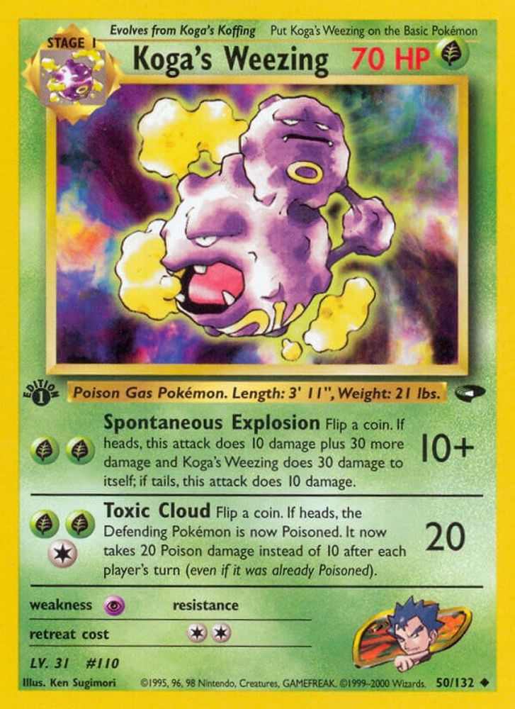 Koga's Weezing (50/132) [Gym Challenge 1st Edition]