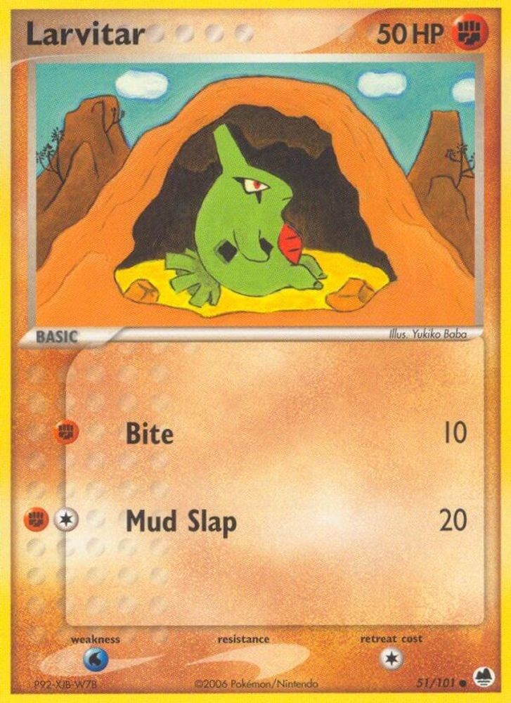 Larvitar (51/101) (Stamped) [EX: Dragon Frontiers]