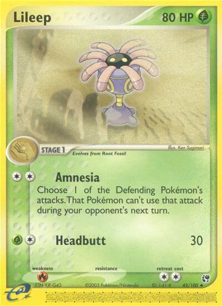 Lileep (43/100) [EX: Sandstorm]