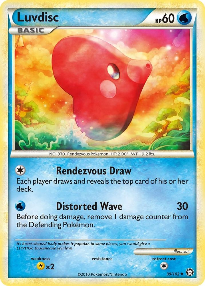 Luvdisc (39/102) [HeartGold & SoulSilver: Triumphant]