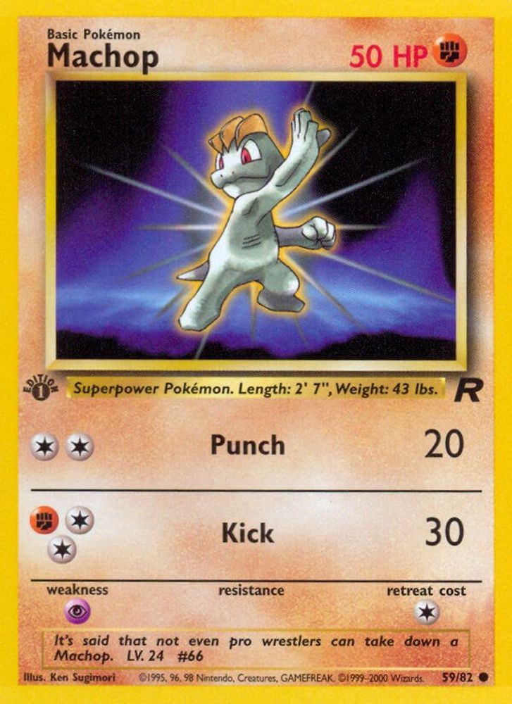 Machop (59/82) [Team Rocket 1st Edition]