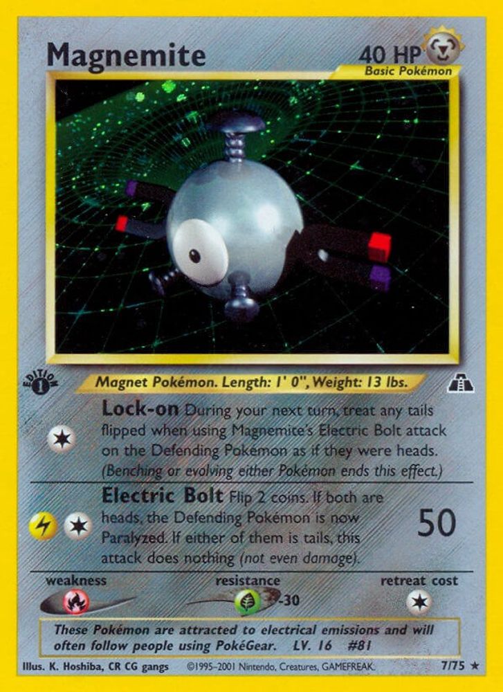 Magnemite (7/75) [Neo Discovery 1st Edition]