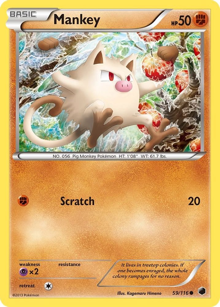 Mankey (59/116) [Black & White: Plasma Freeze]