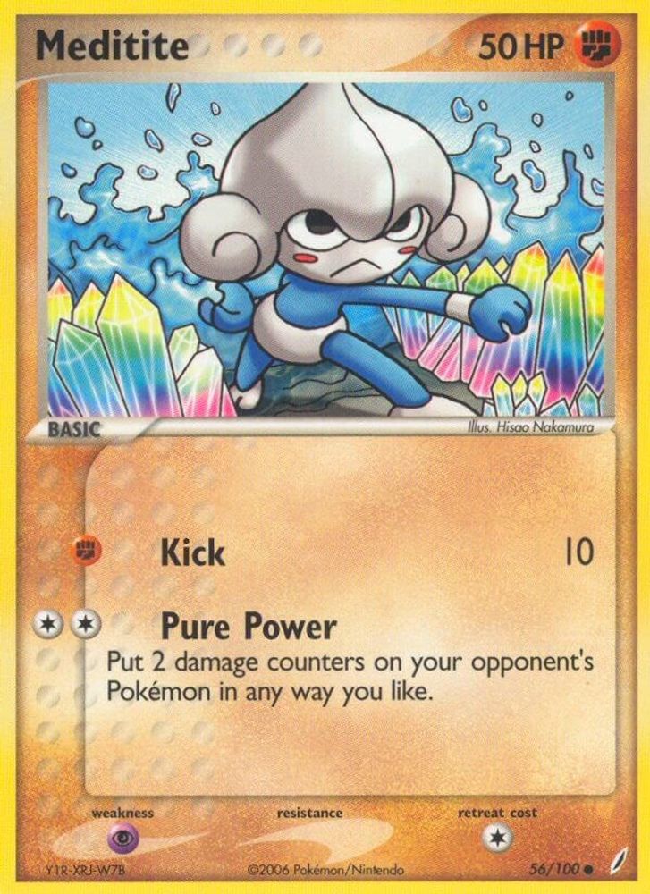 Meditite (56/100) (Stamped) [EX: Crystal Guardians]