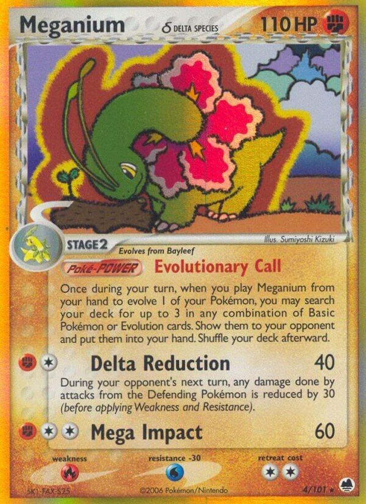 Meganium (4/101) (Delta Species) [EX: Dragon Frontiers]