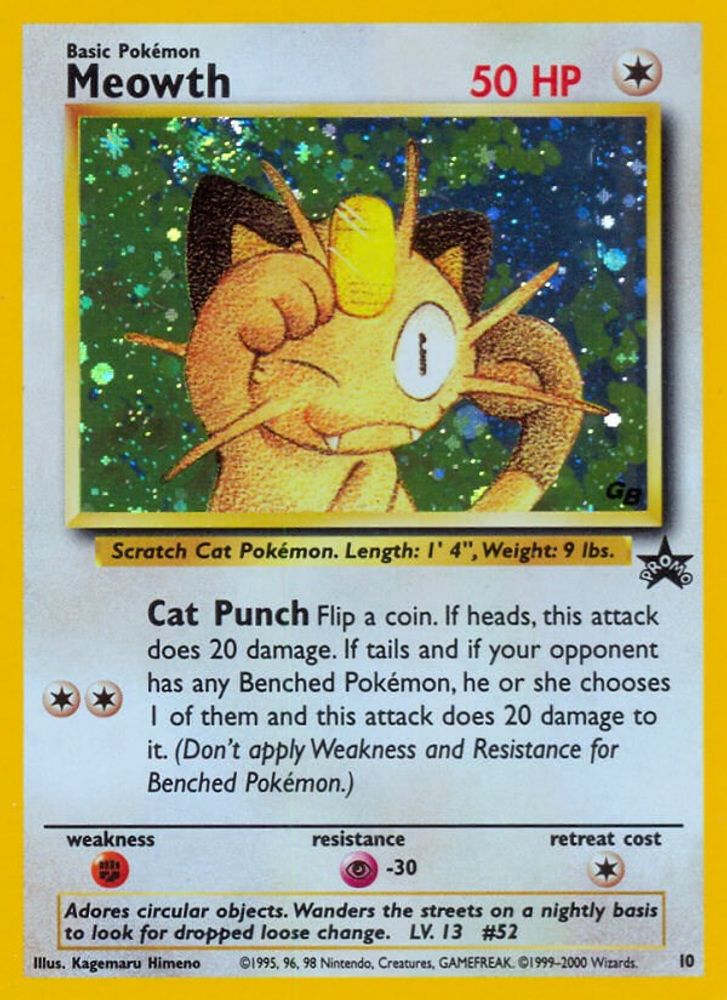 Meowth (10) [Wizards of the Coast: Black Star Promos]