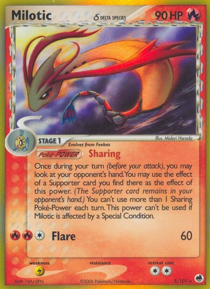 Milotic (5/101) (Delta Species) (Stamped) [EX: Dragon Frontiers]