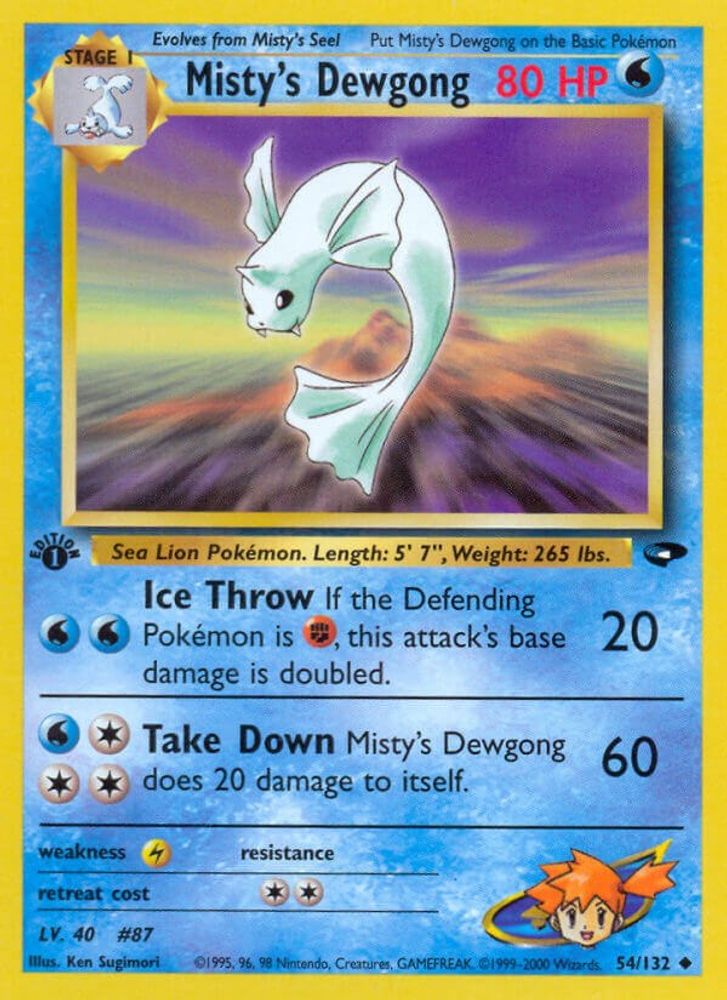 Misty's Dewgong (54/132) [Gym Challenge 1st Edition]