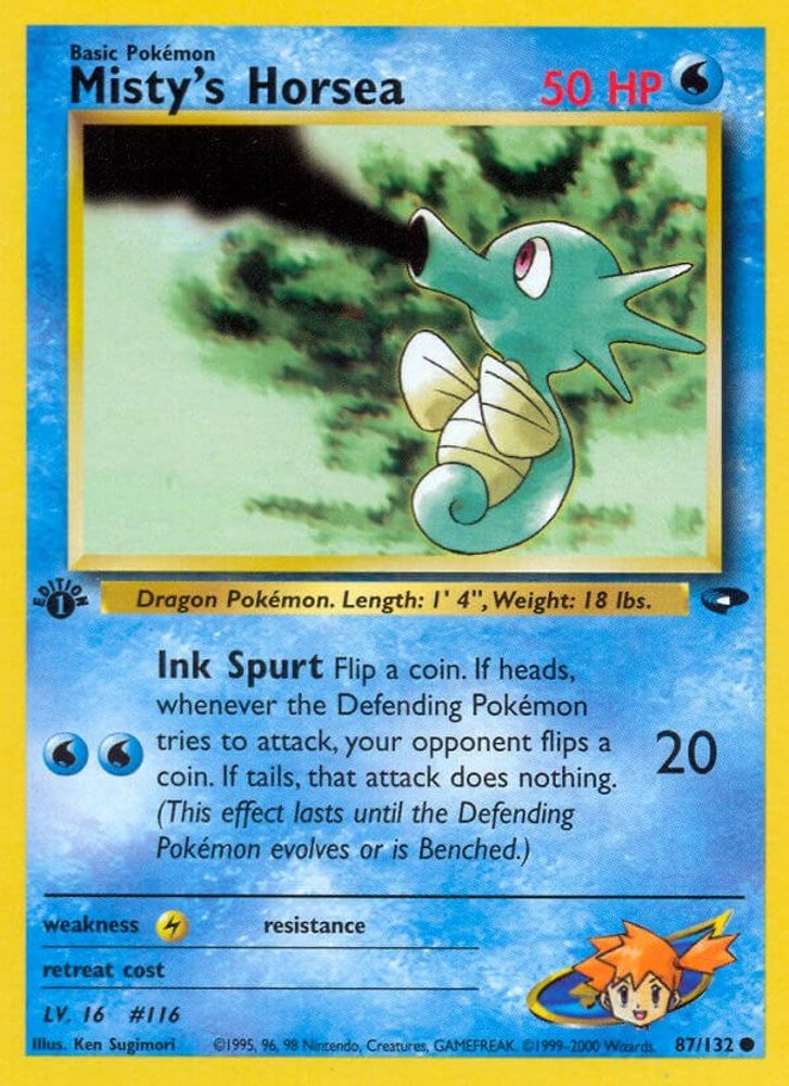 Misty's Horsea (87/132) [Gym Challenge 1st Edition]