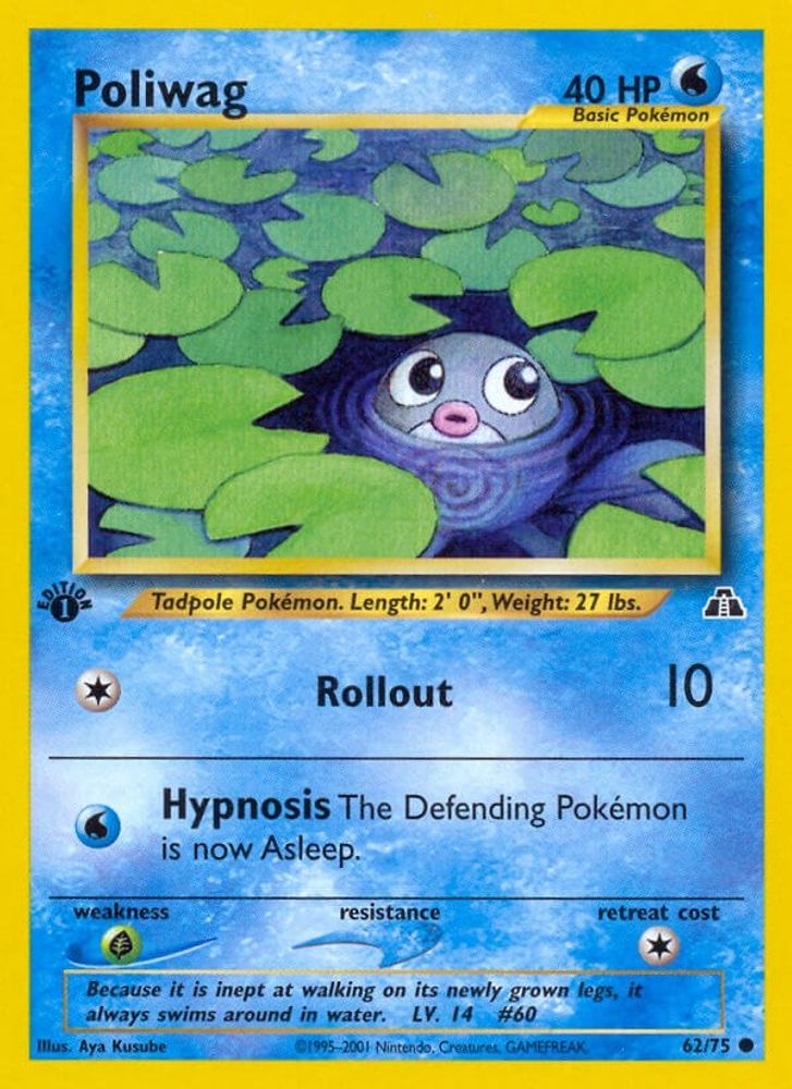 Poliwag (62/75) [Neo Discovery 1st Edition]