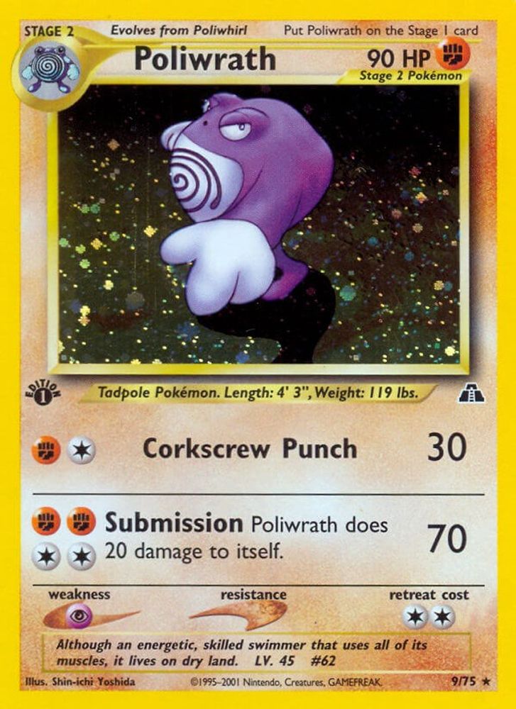 Poliwrath (9/75) [Neo Discovery Unlimited]