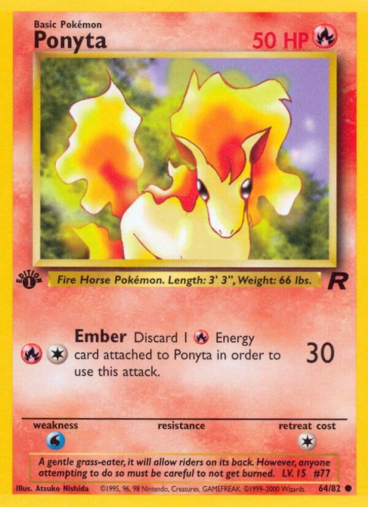 Ponyta (64/82) [Team Rocket 1st Edition]
