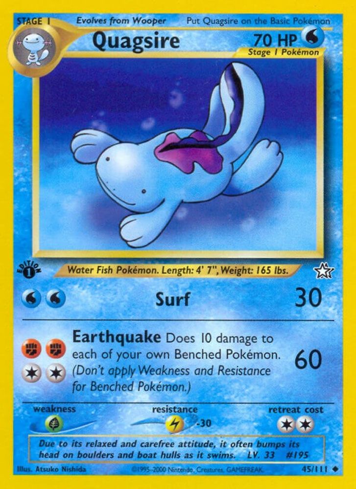 Quagsire (45/111) [Neo Genesis 1st Edition]
