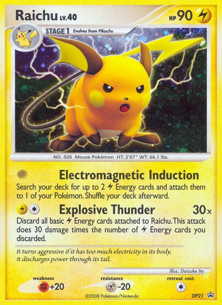 Raichu (DP21) [Diamond & Pearl: Black Star Promos]