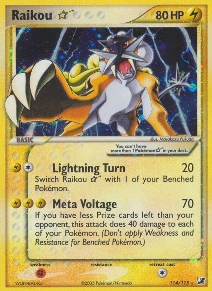 Raikou Star (114/115) [EX: Unseen Forces]