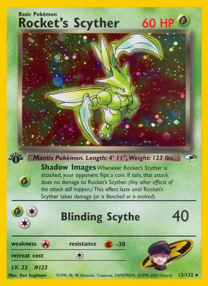 Rocket's Scyther (13/132) [Gym Heroes 1st Edition]