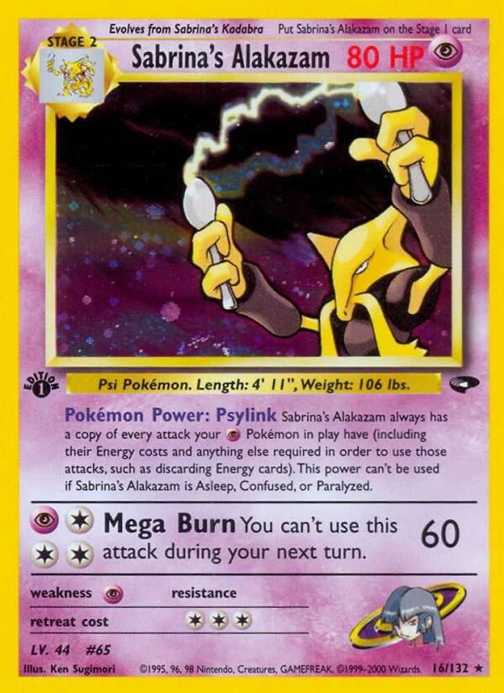 Sabrina's Alakazam (16/132) [Gym Challenge Unlimited]