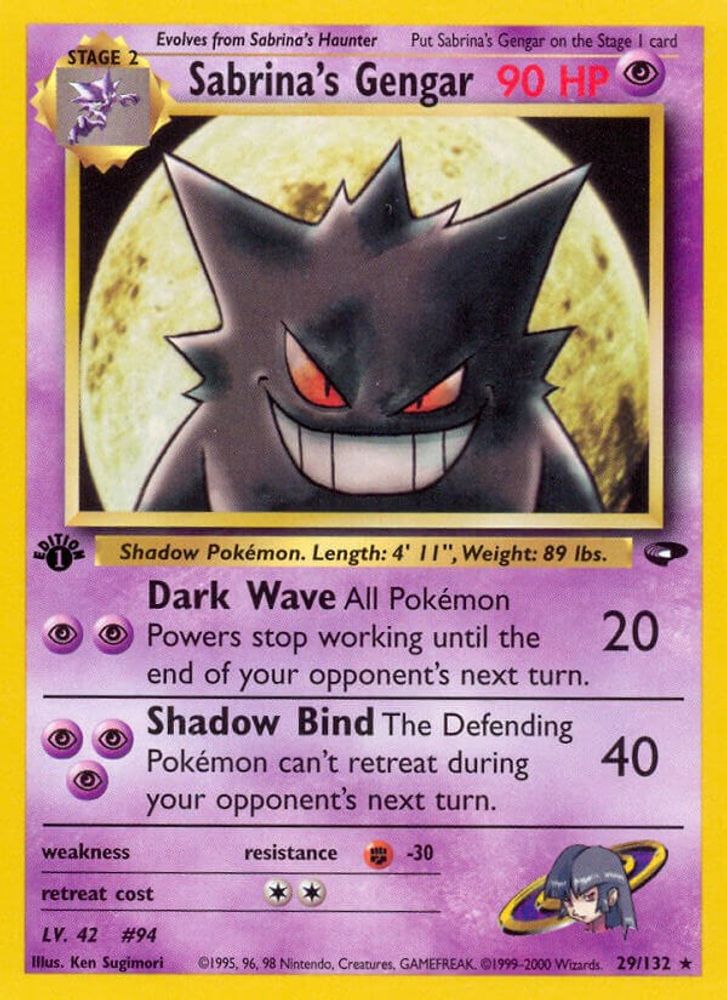 Sabrina's Gengar (29/132) [Gym Challenge 1st Edition]