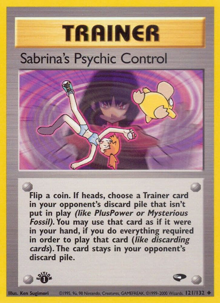 Sabrina's Psychic Control (121/132) [Gym Challenge 1st Edition]