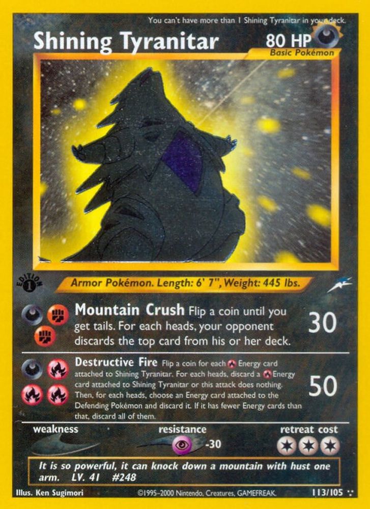 Shining Tyranitar (113/105) [Neo Destiny Unlimited]